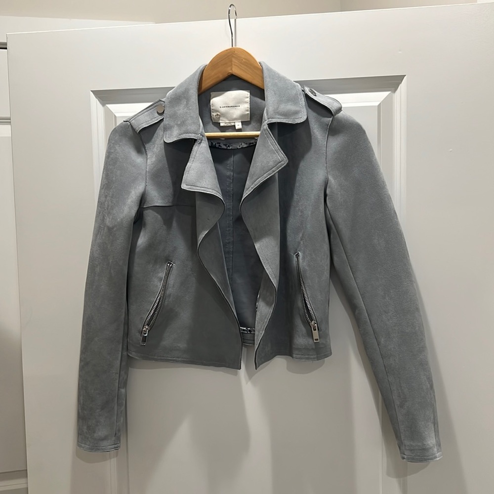 Anthropologie suede jacket